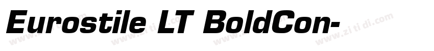 Eurostile LT BoldCon字体转换